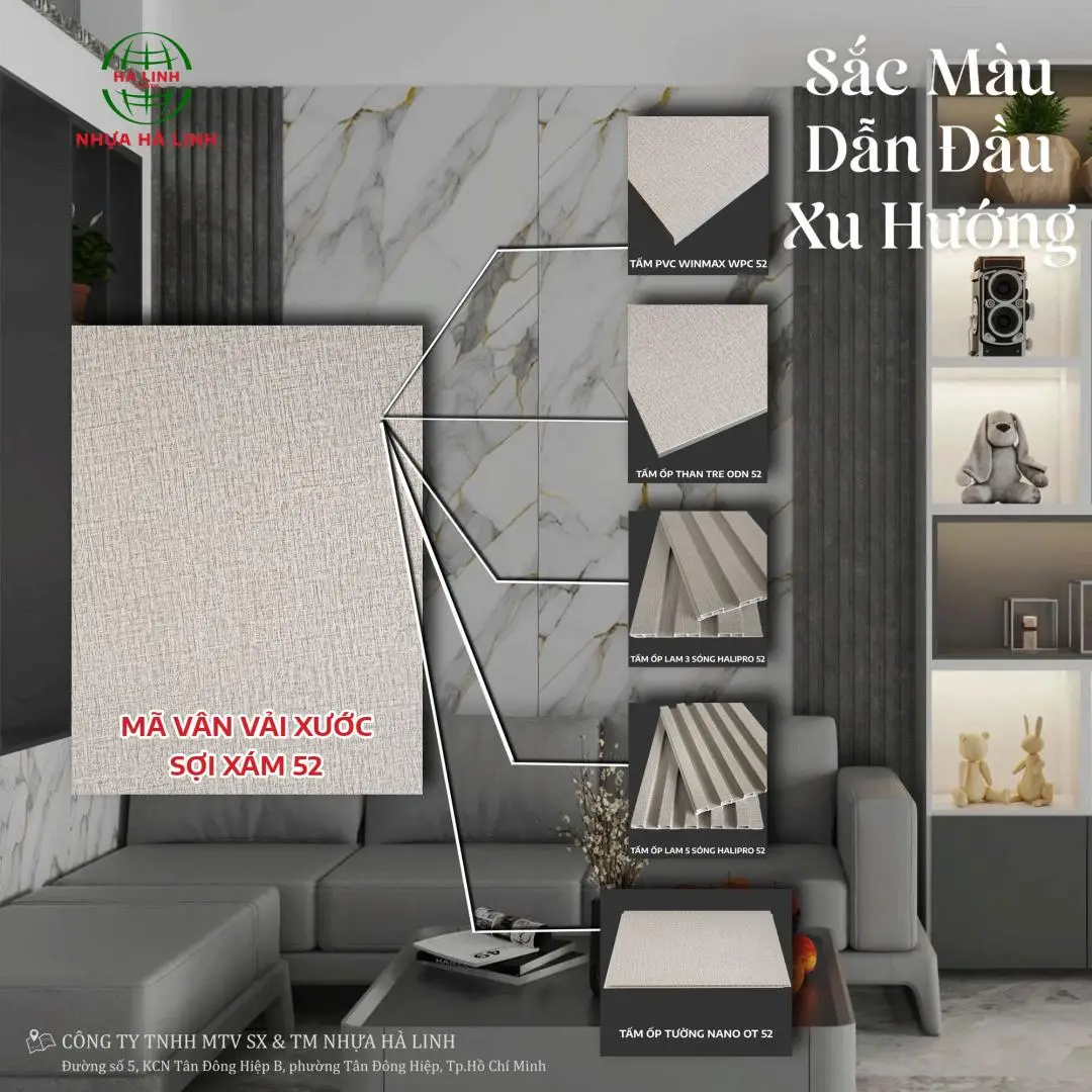 Mã vân vải xước sợi xám 52