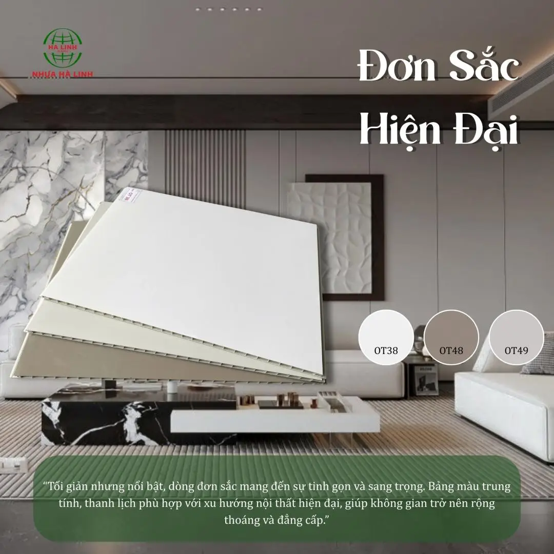 Tấm ốp Nano Winmax đơn sắc