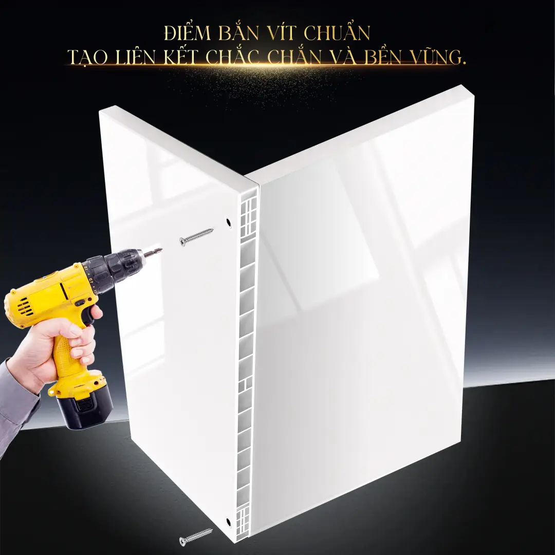 Điểm bắn vít chuẩn tạo liên kết chắc chắn