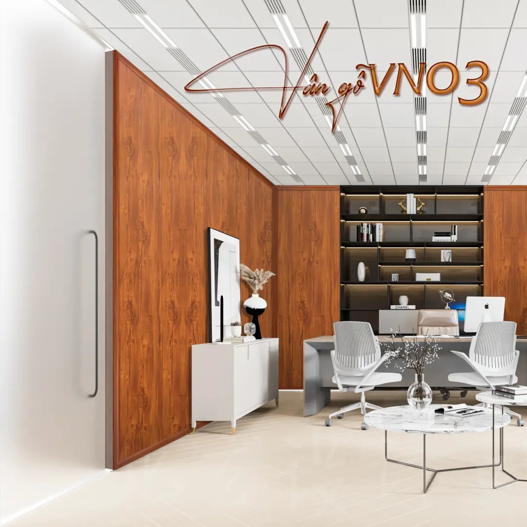 Tấm Vách Ngăn 2 Mặt - Vân Gỗ VN03