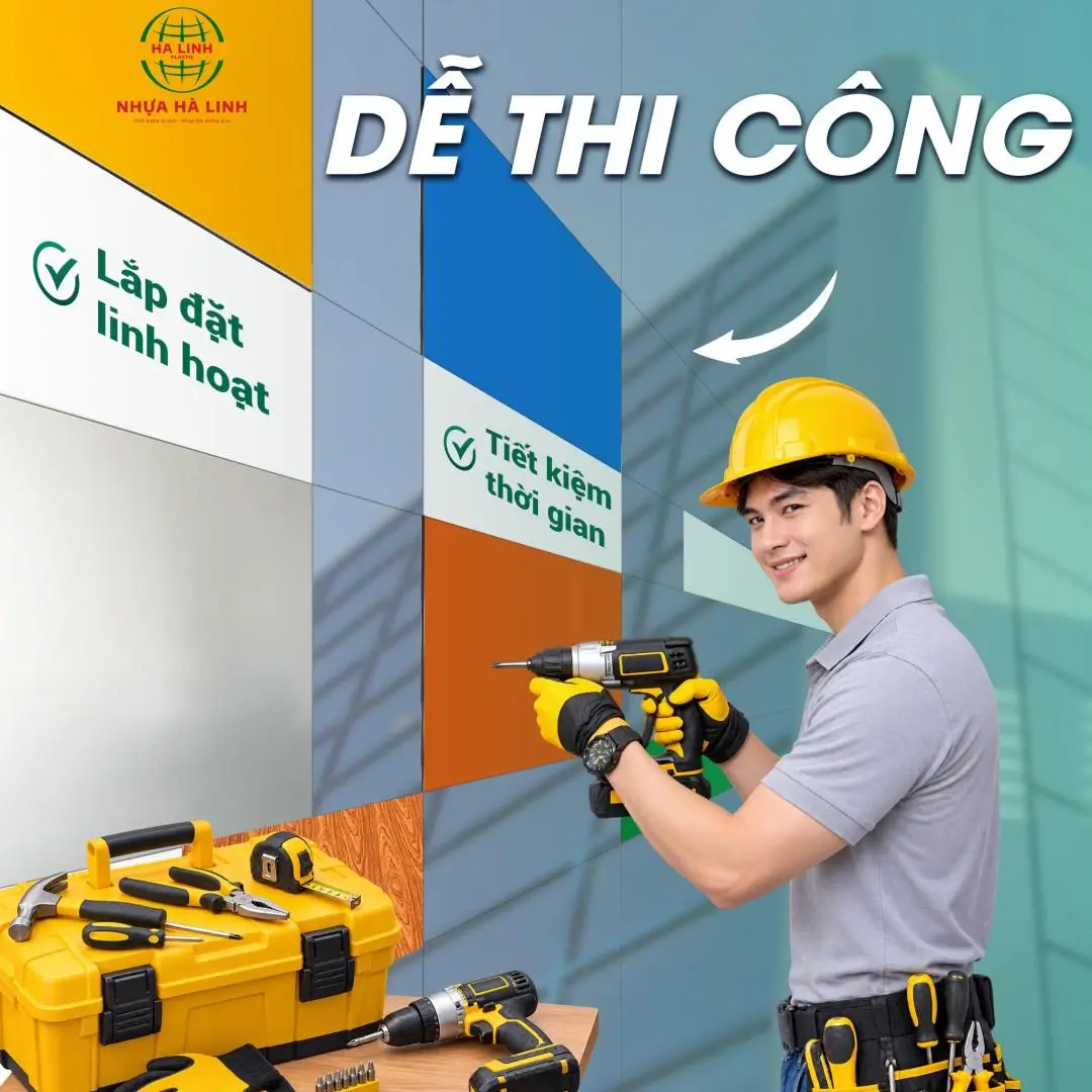 Thi công cực kì dễ dàng