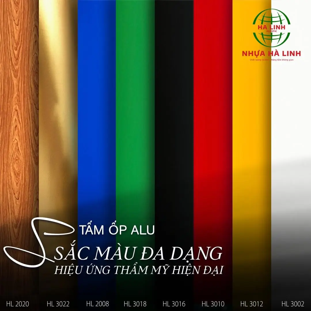 Sắc màu đa dạng của tấm ốp Aluminum